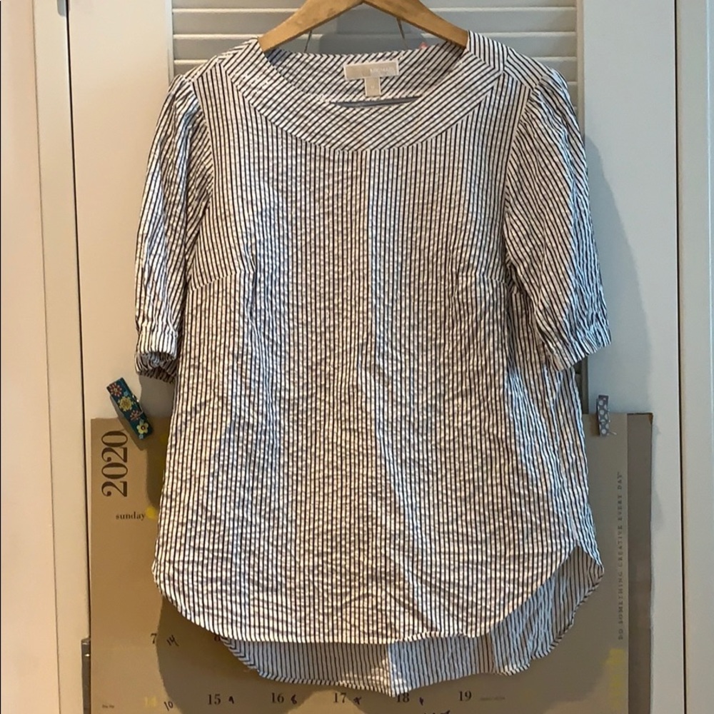 MK seersucker blouse